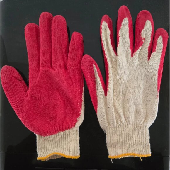 10 Pair Latex Rubber Coated Work Gloves, Grip & Durable Protection - Picture 6 of 6